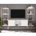 Rack Com Estante Industrial Cubic - Branco e cobre