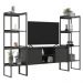 Rack Com Estante Industrial Cubic - Preto