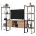 Rack para TV e Estante Estilo Industrial Moderno Montana