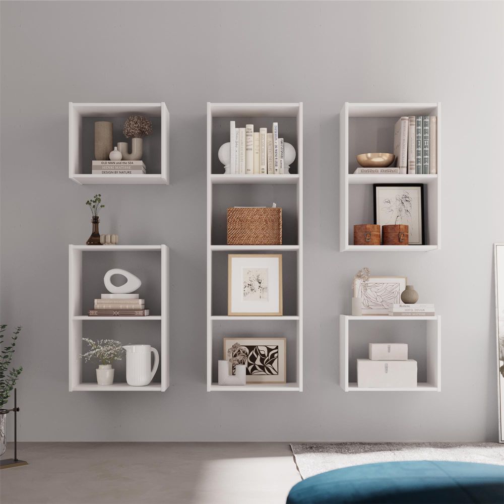 kit de 10 Nichos Romana Branco