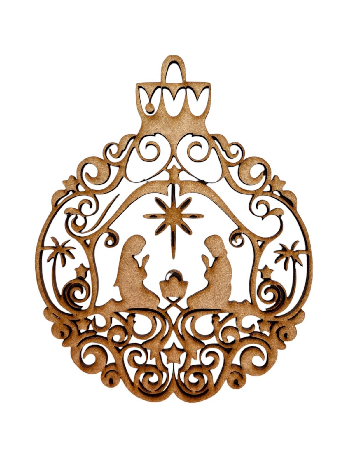 Enfeite Natalino Mdf para Árvore de Natal Kit com 10 unidades