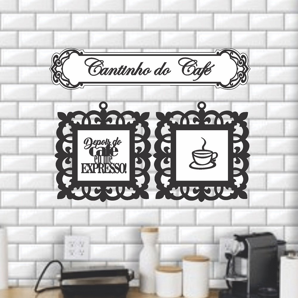 Placa Decorativa Cantinho do Café