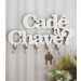 Porta Chaves de Parede Mdf Branco Moderno Criativo