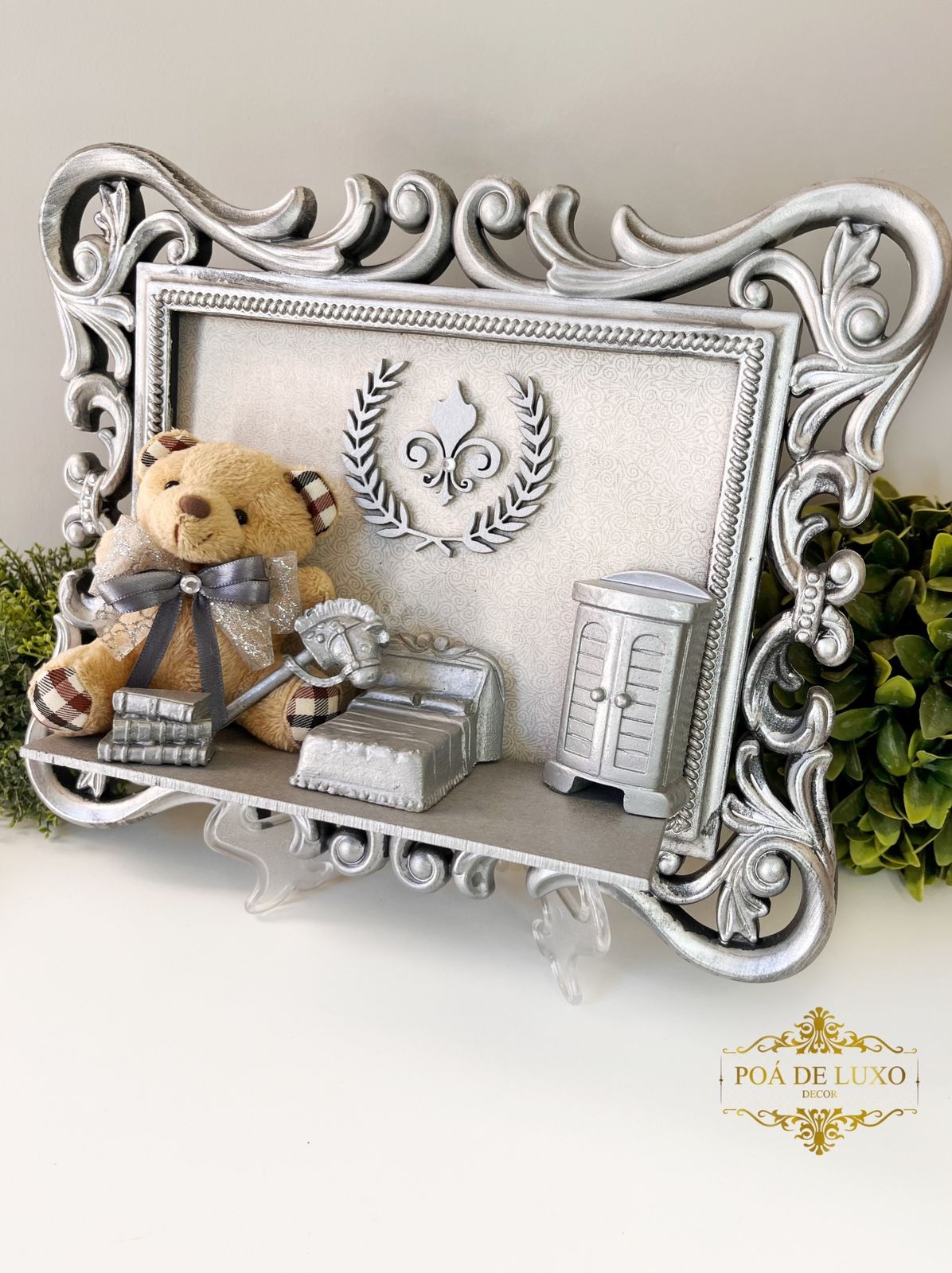 Quadrinho Decorativo Infantil Ursinho Luxo