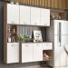 Armario Cozinha Suspensa 7 Portas e 1 Gaveta Mila Carvalho Oak/Off White