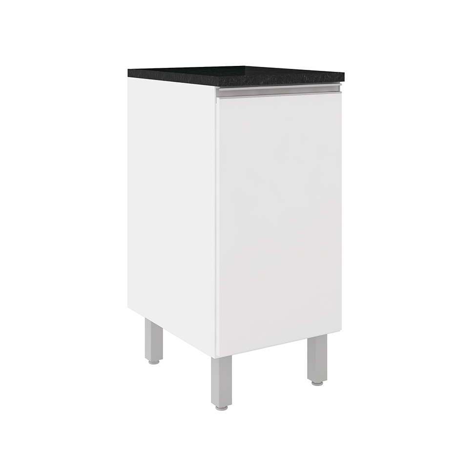 Balcão de Cozinha com Tampo Evidence 1 Porta Branco 40 cm