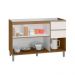 Balcão para Cozinha 3 Portas para Cuba Banfield Carvalho Off-White