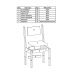 Conjunto 02 Cadeiras Estofadas Pes MDF Milano 40000 Carvalho Savana PLN