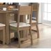 Conjunto 02 Cadeiras Estofadas Pes MDF Milano 40000 Carvalho Savana PLN