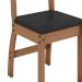 Conjunto com 2 Cadeiras Milano Carvalho e Preto