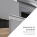 Cozinha Compacta Campanele 8 Portas 4 Gavetas Castanho e Cinza