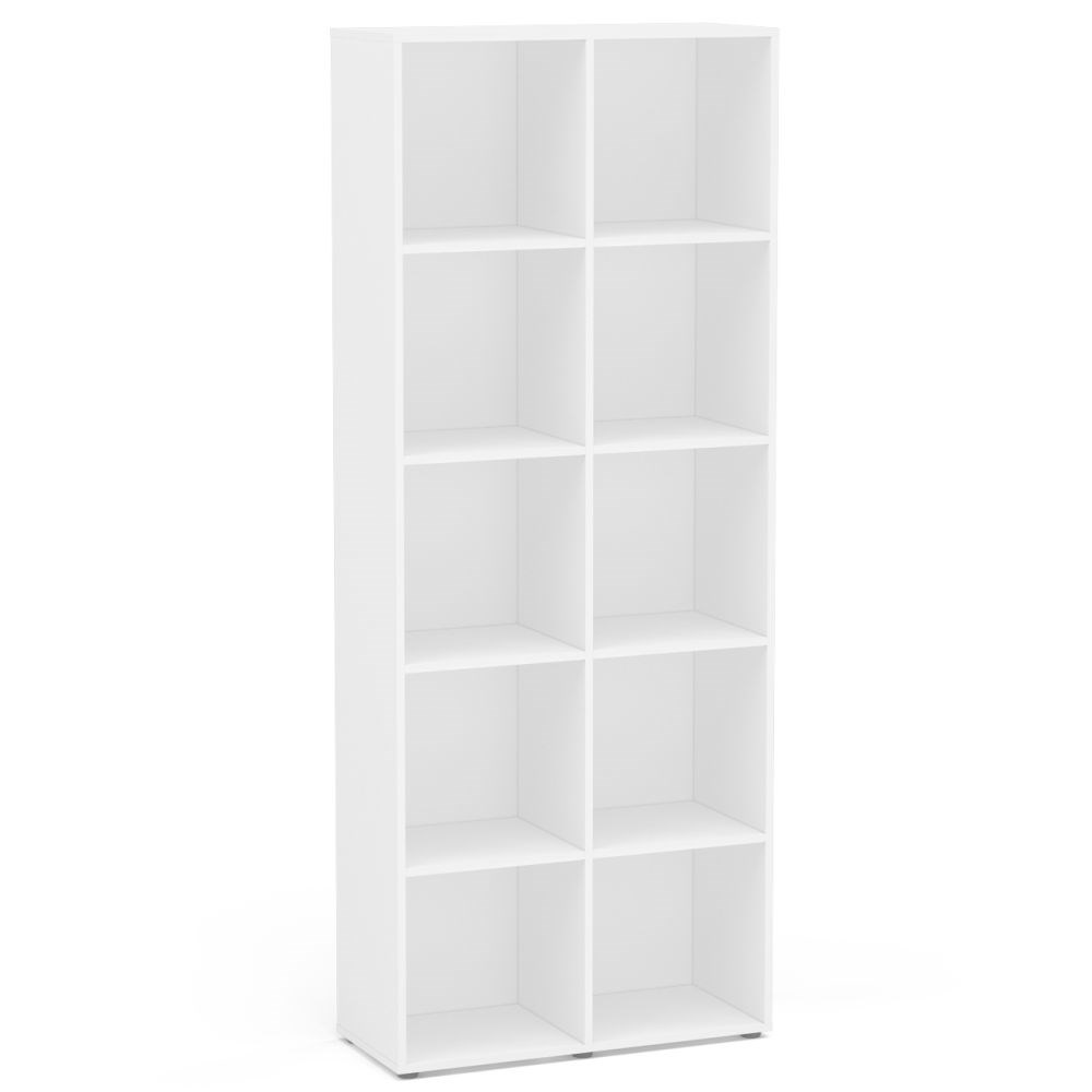Estante Livreiro Multiuso 10 Nichos Caracol Branco - Politorno