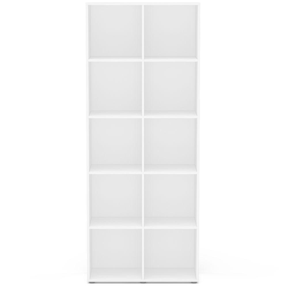 Estante Livreiro Multiuso 10 Nichos Caracol Branco - Politorno