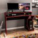 Mesa Gamer Fremont Preta e Vermelha