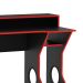 Mesa Gamer Fremont Preta e Vermelha