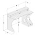 Mesa Gamer Fremont Preta e Vermelha