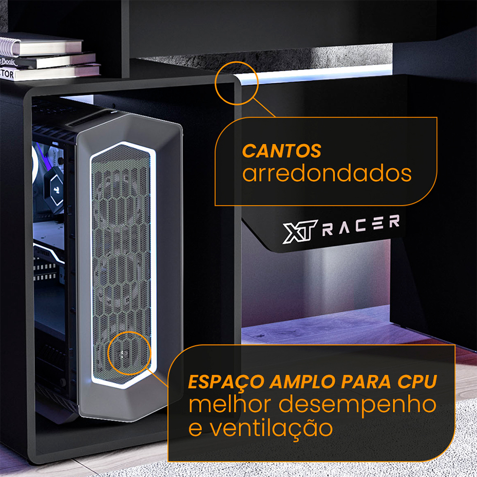 Mesa Gamer XT Racer Art Preta