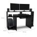 Mesa Gamer XT Racer Control Preta e Branca