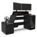Mesa Gamer XT Racer Space Two 1 PT Preta e Branca