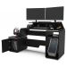 Mesa Gamer XT Racer Space Two 1 PT Preta e Branca