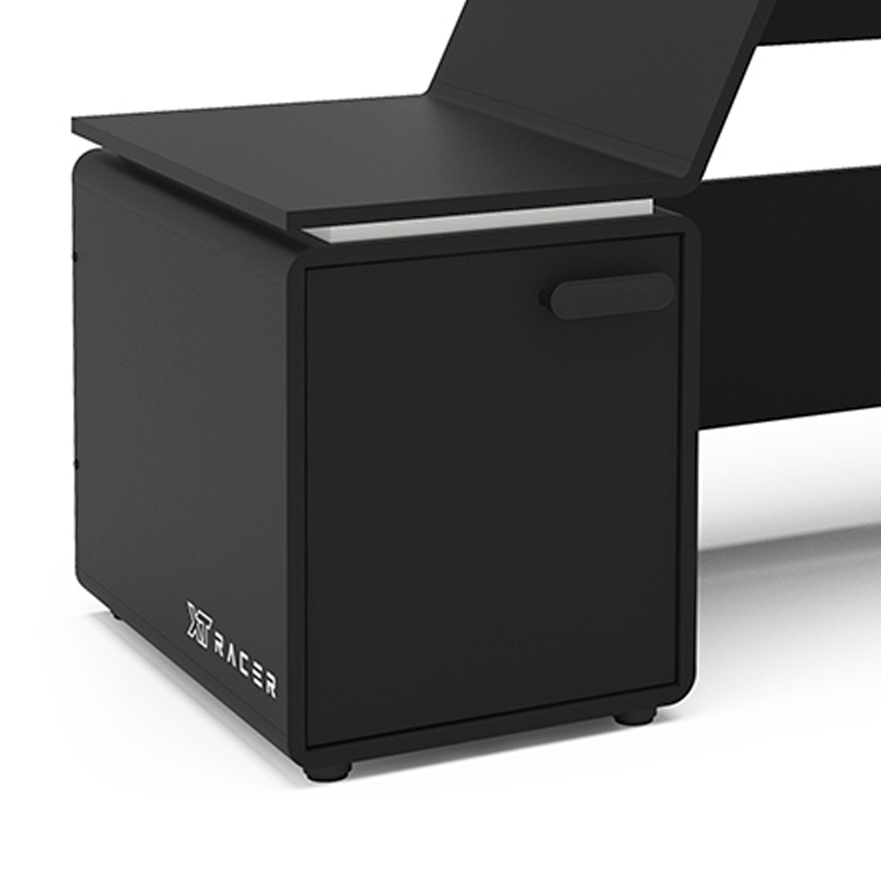 Mesa Gamer XT Racer Space Two 1 PT Preta e Branca