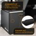 Mesa Gamer XT Racer Space Two 1 PT Preta e Branca