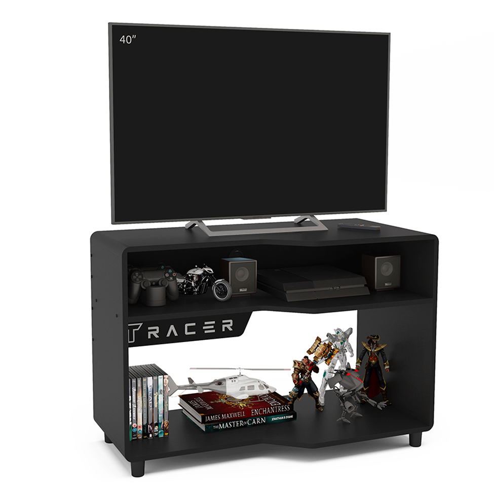 Rack Gamer XT Racer Max Air Preto e Branco 93 cm