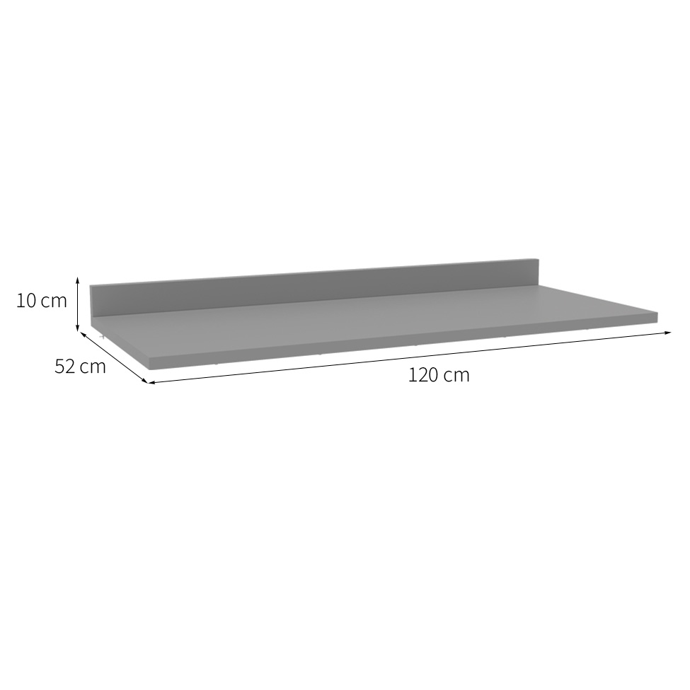 Tampo para Balcão Campanele Cinza 120 cm