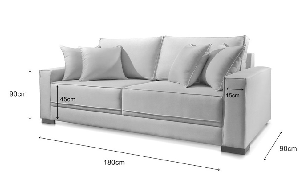 Sofá 2 Lugares Linho Hotello 1,8m