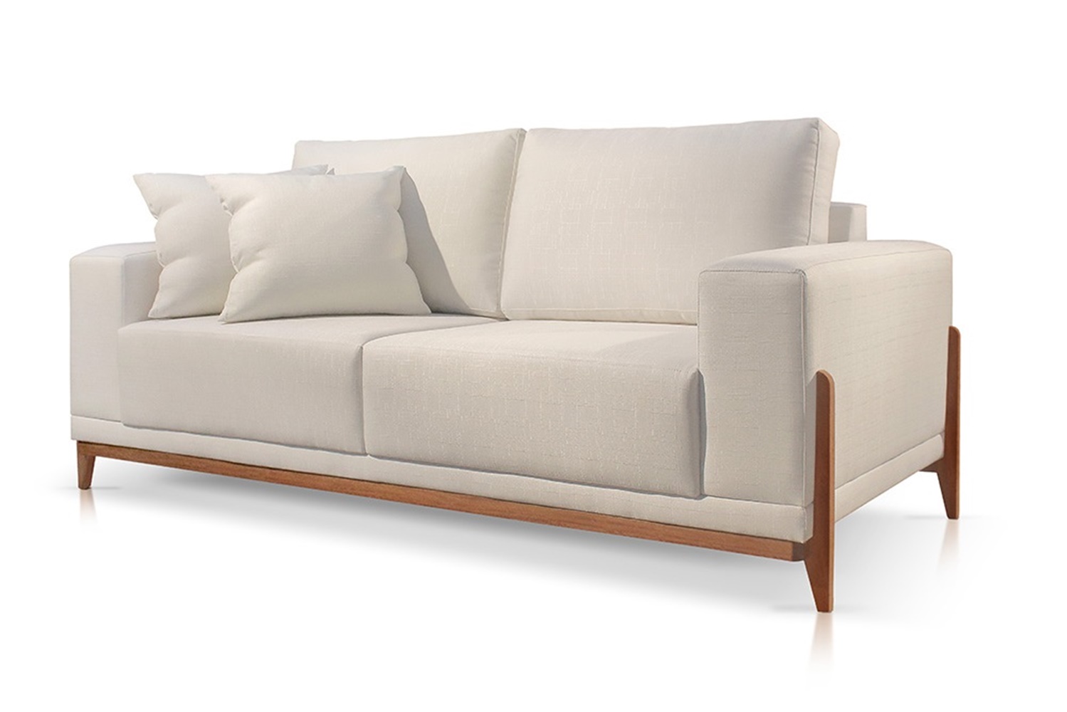 Sofá 2 Lugares Sala Estar Living Bellagio Linho OffWhite 1,9m