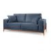 Sofá 2 Lugares Sala Estar Living Bellagio Suede Azul 1,90m