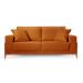 Sofá 2 Lugares Sala Estar Living Bellagio Suede Terracota 1,90m