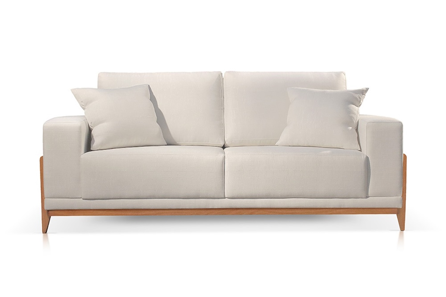 Sofá 3 Lugares Sala Estar Living Bellagio Linho OffWhite 2,1m