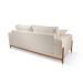 Sofá 3 Lugares Sala Estar Living Bellagio Linho OffWhite 2,1m