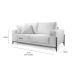 Sofá 3 Lugares Sala Estar Living Bellagio Linho OffWhite 2,1m