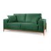 Sofá 3 Lugares Sala Estar Living Bellagio Suede Verde 2,10m