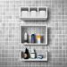 Conjunto Kit 3 Nichos Prateleiras Decorativas Branca para Banheiro