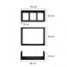 Conjunto Kit 3 Nichos Prateleiras Decorativas Preta para Banheiro