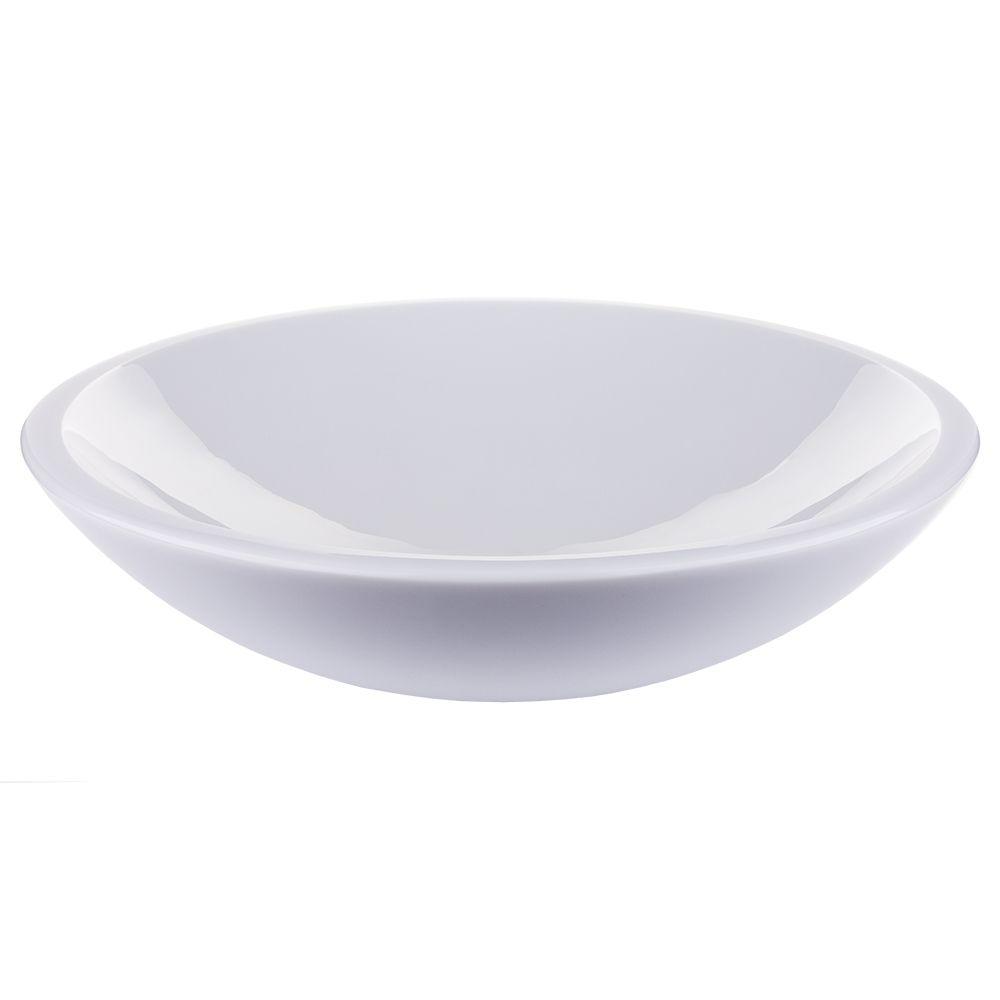 Cuba Branca Redonda Para Banheiro 35cm X 8cm