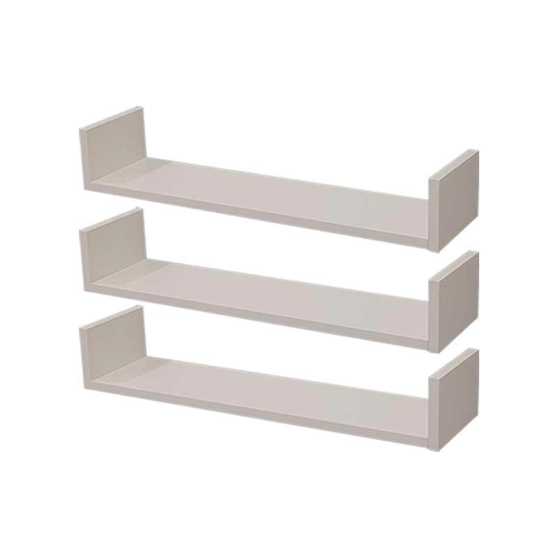 Kit 3 Prateleiras Nichos em U 60 x 15cm Branca Suporte Invisível