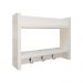 Porta Chave de Parede Suporte para Chaveiro Decorativo Branco