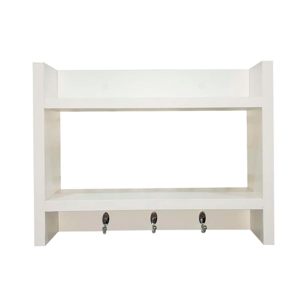 Porta Chave de Parede Suporte para Chaveiro Decorativo Branco