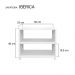 Sapateira Organizadora Porta Sapatos para Sala Hall 50cm Branco
