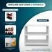 Sapateira Organizadora Porta Sapatos para Sala Hall 50cm Branco