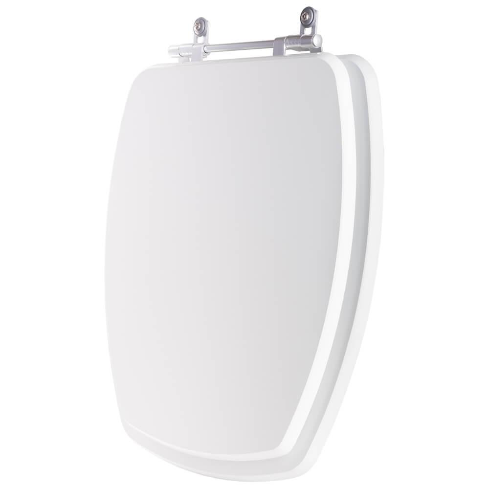 Tampa de Vaso Acrilico Perola Branco para Bacia Pettra