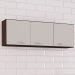 Armario Aereo 3 Portas 120 cm 843 Chocolate Off White POQQ