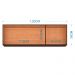Armario Aereo 3 Portas 120 cm 843 Chocolate Off White POQQ