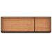 Armario Aereo 3 Portas 120 cm 843 Chocolate Off White POQQ