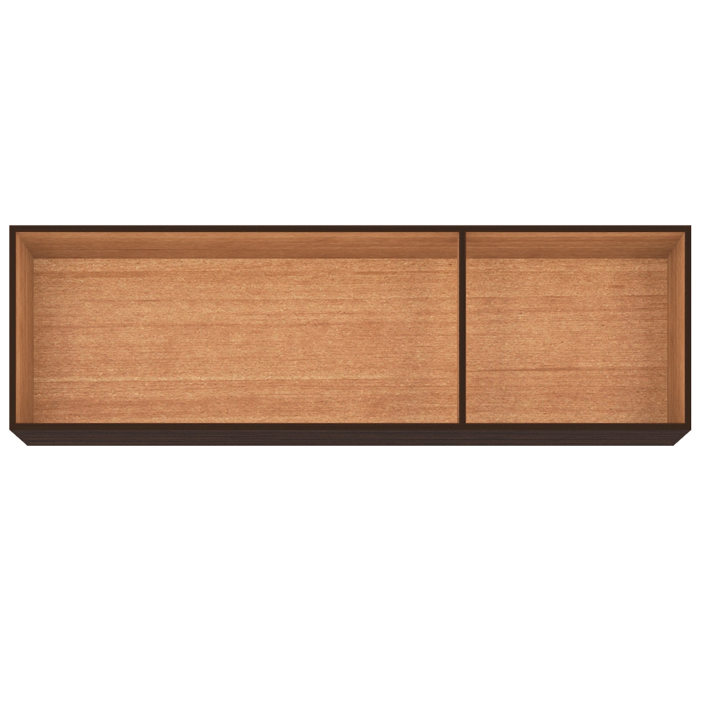 Armario Aereo 3 Portas 120 cm 843 Chocolate Off White POQQ