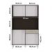 Armario Cozinha Kit Cassia Com 8 Portas e 1 Gaveta Chocolate/Off White